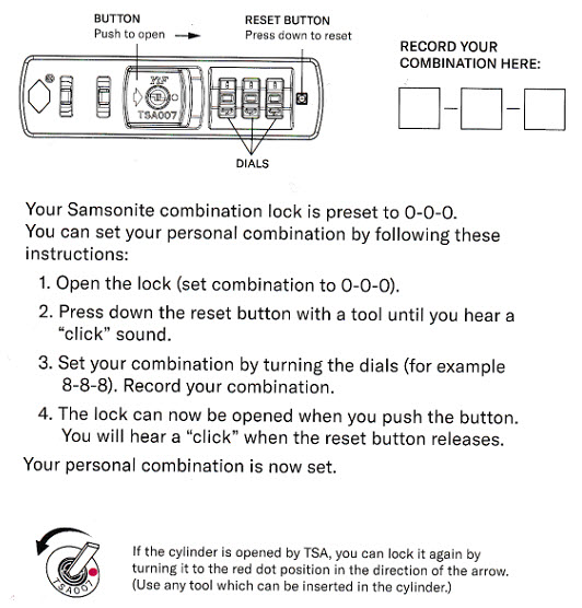 Samsonite Blackstone Spinner Lock